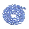 Opaque Solid Color Electroplate Glass Beads Strands LS-EGLA-N013-J10mm-B06-2