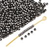 Brass Crimp End Beads X-E002-B-1