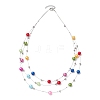 Nylon-coated Stainless Steel 3 Layer Necklaces NJEW-JN05050-4