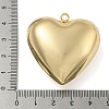 Heart Brass Pendants KK-N254-98G-02-3