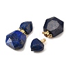 Dyed Natural Lapis Lazuli Perfume Bottle Pendants G-L623-12G-04-2