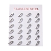 Tarnish Resistant 304 Stainless Steel Stud Earrings EJEW-H368-37P-3