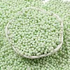 Macaron Color Opaque Frosted Glass Seed Beads SEED-K009-12B-06-2