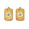 304 Stainless Steel Enamel Pendants STAS-H251-03B-04-1