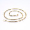 304 Stainless Steel Herringbone Chain Necklaces X-NJEW-F227-07G-07-1