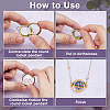 4Pcs 2 Colors Stainless Steel Floating Locket Links Connector Charms STAS-HS0001-40B-4