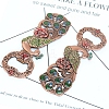 European Style Peacock Alloy Rhinestone Bottle Openers FAMI-PW0003-01-2