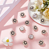 Gorgecraft 16Pcs 1-Hole Alloy Rhinestone Shank Buttons BUTT-GF0003-60-4