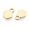 201 Stainless Steel Charms STAS-T070-13G-2