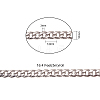304 Stainless Steel Cuban Link Chains CHS-CJ0001-27A-2