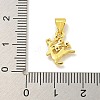 Rack Plating Brass Micro Pave Cubic Zirconia Charms KK-C074-06G-3