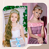 30Pcs 5 Styles Zinc Alloy Hair Bands for Girls OHAR-GA0001-17-6