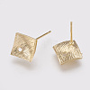 Brass Stud Earring Findings LS-KK-R058-186G-2