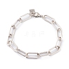 Brass Paperclip Chain Bracelets BJEW-H537-10AS-1