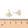 Brass Micro Pave Cubic Zirconia Pendants KK-B133-02G-3