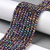 Electroplate Glass Beads Strands LS-GLAA-H021-01B-FP13-3
