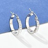 304 Stainless Steel Hoop Earrings LS-EJEW-N0031-11P-1