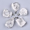 Raw Rough Natural Quartz Crystal Pendants X-G-N0326-52-1