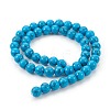 Synthetic Turquoise Beads Strands G-E511-02-6mm-2