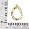 Brass Micro Pave Clear Cubic Zirconia Spring Gate Rings KK-M293-52G-3