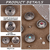 12 Sets 2 Styles Alloy Decorative Rivets BUTT-CP0001-07A-5