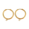 316 Stainless Steel Huggie Hoop Earring Findings EJEW-B158-01G-G-1