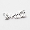 Word Love Brass Micro Pave Grade AAA Cubic Zirconia Links ZIRC-O022-39P-NR-2