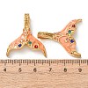 304 Stainless Steel Enamel Pendants STAS-Z193-10G-05-3