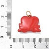 Valentine's Day 304 Stainless Steel Enamel Pendants SA-CBA08A6-07F-G-3