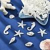 250G Marine Theme ABS Plastic Imitation Pearl Beads OACR-CJ0002-35-5