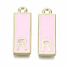 Alloy Enamel Pendants ENAM-T012-01R-RS-2