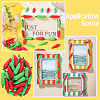 40Pcs 2 Colors Resin Cabochons RESI-SC0006-02-4