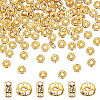 Unicraftale 200Pcs Brass Rhinestone Spacer Beads RB-UN0001-11-1