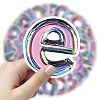 2Sets PP Plastic Self Adhesive Stickers STIC-SP0001-21-3