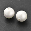 Baking Painted Pearlized Glass Pearl Round Beads HY-Q001-01C-3