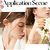 160PCS 8Colors Transparent Acrylic Bead Caps OACR-SC0001-29-5