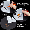 Bees Theme PET Plastic Hollow Out Drawing Painting Stencils Templates Sets DIY-WH0028-66-5