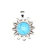 Synthetic Blue Turquoise Pendants PW-WG39578-05-1