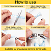 24Pcs 6 Colors Alloy Shoelaces Buckle Lock FIND-NB0005-17-3