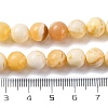 Natural Yellow Jade Beads Strands X-G-F591-17-8MM-6