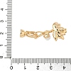 Brass Enamel Fold Over Clasps KK-S531-31G-A-3