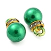 (Defective Closeout Sale: Ring Dyed)ABS Plastic Imitation Pearl Charms KY-XCP0001-25G-03-2