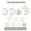 42Pcs 7 Style Brass Charms KK-PH0002-50-4