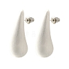 Teardrop Brass Stud Earrings EJEW-A121-04S-2