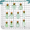33Pcs 11 Styles Glass Cork Bottles Ornament AJEW-PH0025-20-4