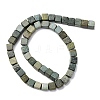 Natural Shoushan Jade Beads Strands G-B155-C03-8x8mm-3