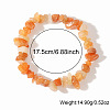 Natural Sunstone Chips Bead Stretch Bracelets for Women Men CI5318-18-2