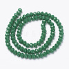 Opaque Solid Color Glass Beads Strands X1-EGLA-A034-P6mm-D09-2