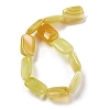 Natural Yellow Agate Beads Strands G-K392-B01-13x18mm-3