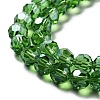 Electroplate Transparent Glass Beads Strands EGLA-A035-T8mm-A11-3